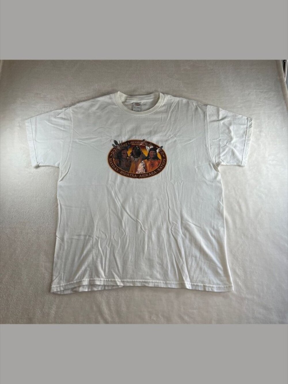 Fort Laramie Treaty 1851 Mandan Hidatsa Arikara Nation Tee White XL
